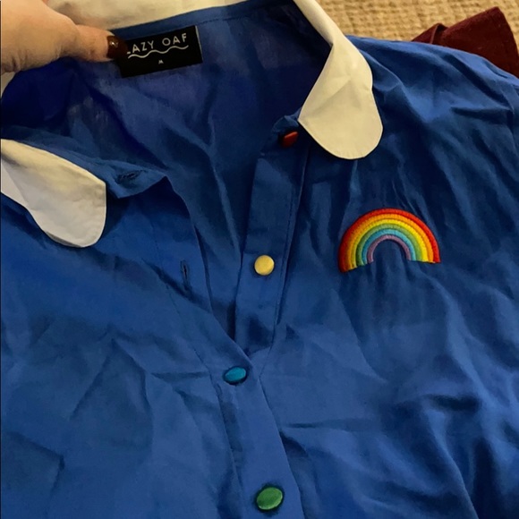 LAZY OAF Blue Cloud Collar Dress - Picture 3 of 4